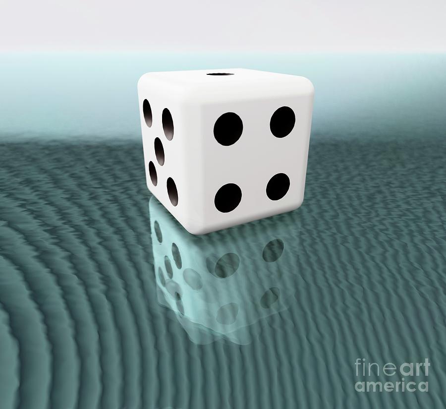 Dice And Waves #1 Photograph by Robert Brook/science Photo Library