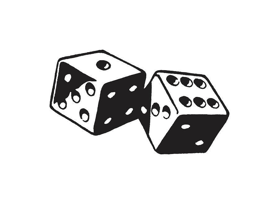 Two dice roll seven stock image. Image of roll, seven - 120523235