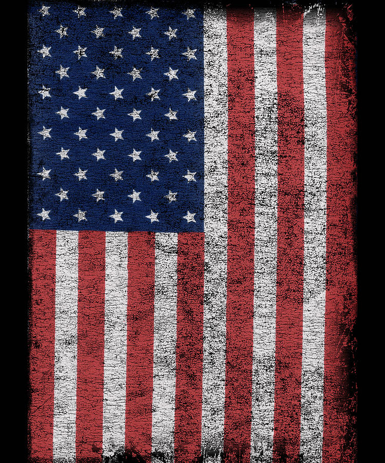 Distressed US Flag #1 Digital Art by Flippin Sweet Gear