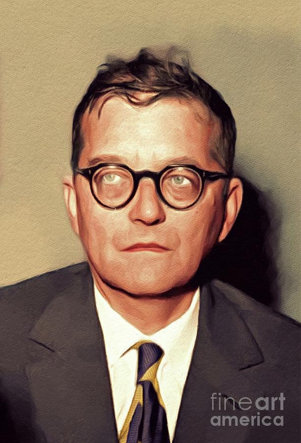 Music Painting - Dmitri Shostakovich, Famous Composer #1 by Esoterica Art Agency