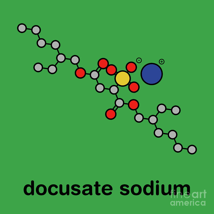 Docusate Sodium Drug Molecule 1 Photograph By Molekuul Science Photo Library Fine Art America