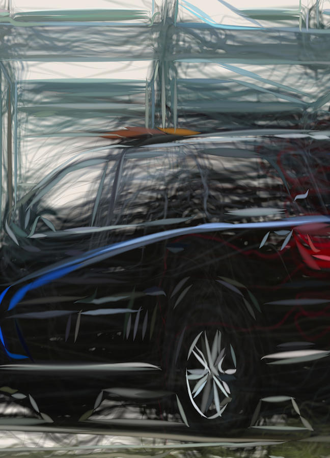 Dodge Durango Pursuit Drawing Digital Art by CarsToon Concept - Fine ...