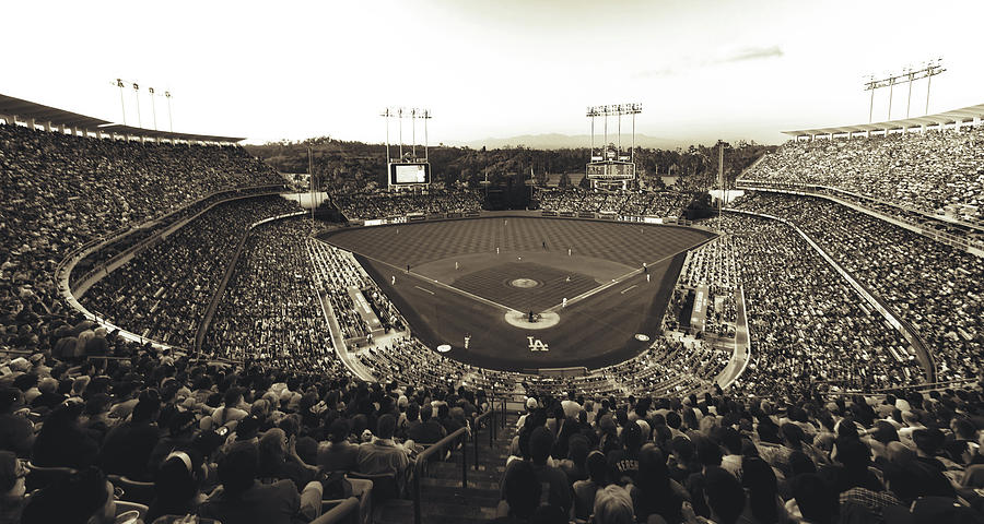 Los Angeles Dodgers Photograph - Dodger Stadium - Home Of The Los Angeles Dodgers #1 by Mountain Dreams