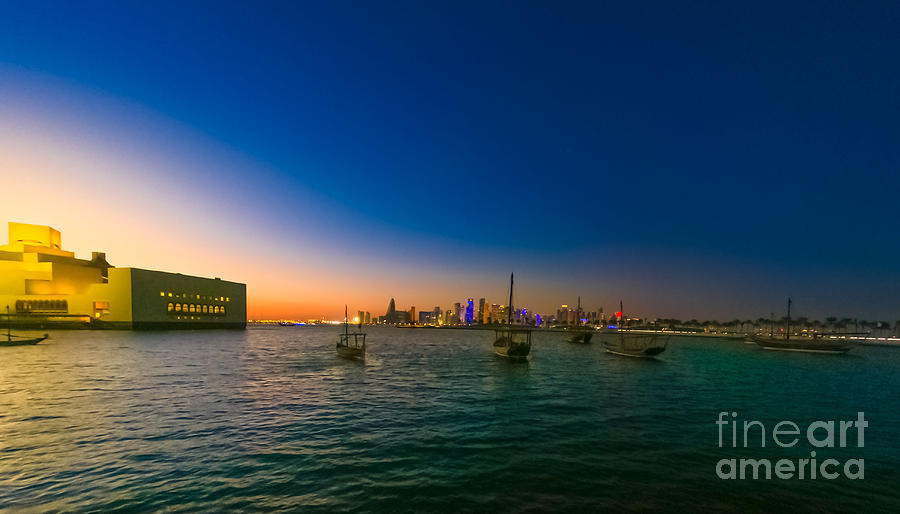 Doha Bay seafront #1 Photograph by Benny Marty