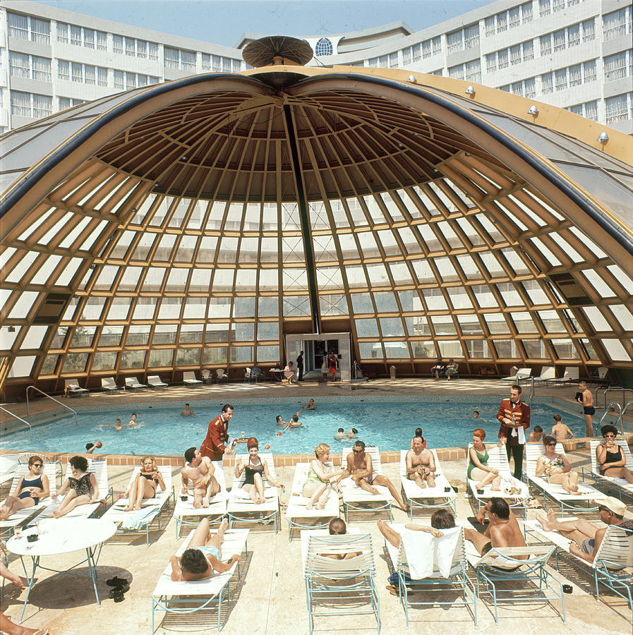 Cocktail Photograph - Dome-Covered Pool by Yale Joel