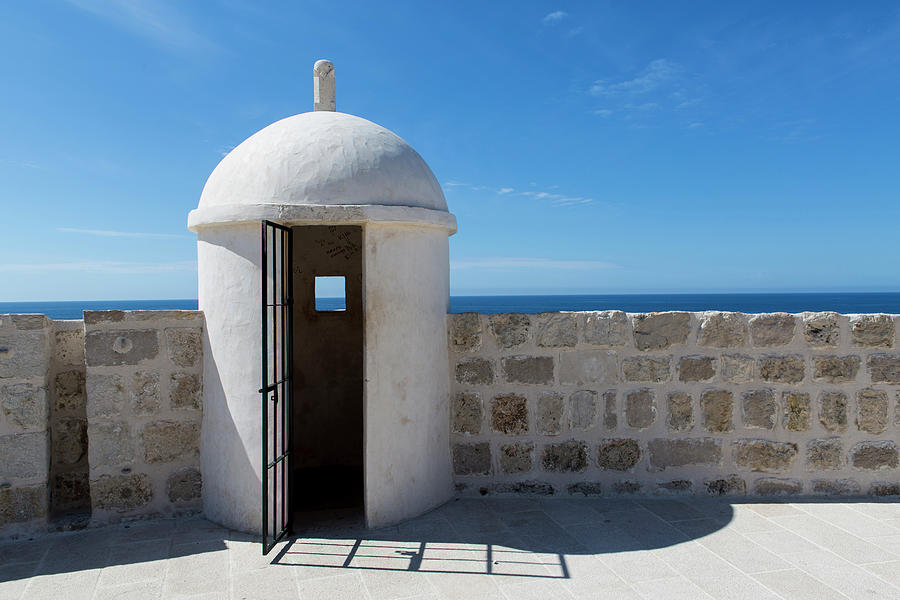 Domed Lookout Tower In City Walls, Dubrovnik, Croatia Digital Art by ...