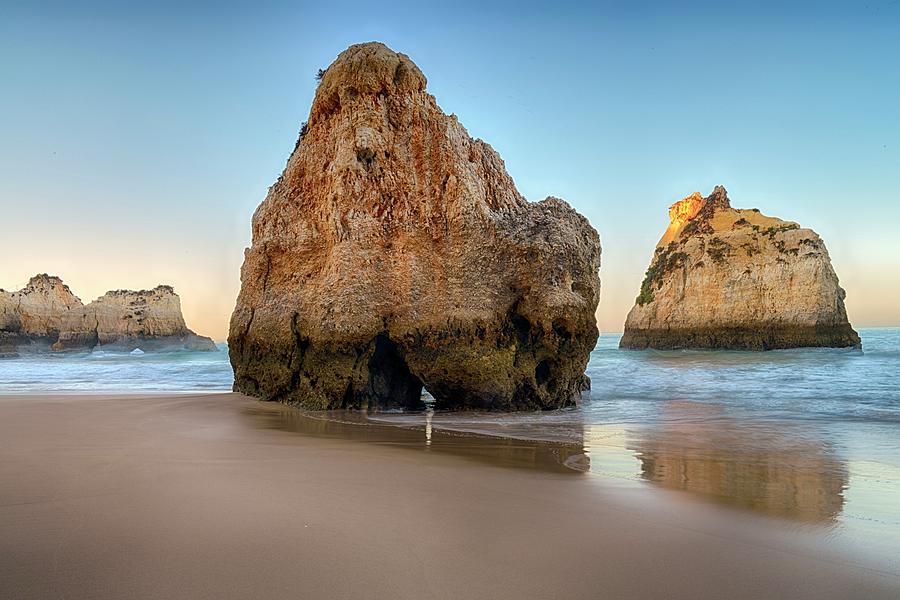 Dos Tres Imaos Beach, Portugal #1 Digital Art by Heinz-joachim Jockschat