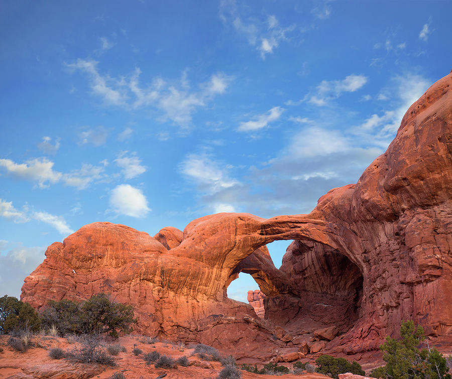 Double Arch, Arches National Park, Utah #1 Photograph by Tim Fitzharris