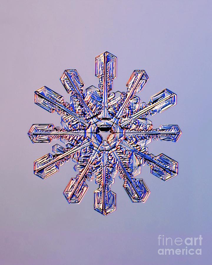 Double Snowflake #1 Photograph by Kenneth Libbrecht/science Photo Library