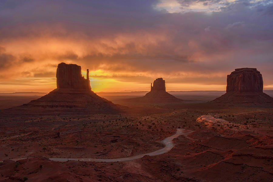 Dramatic Sunrise At Monument Valley #1 Photograph by Dave Stamboulis Travel Photography