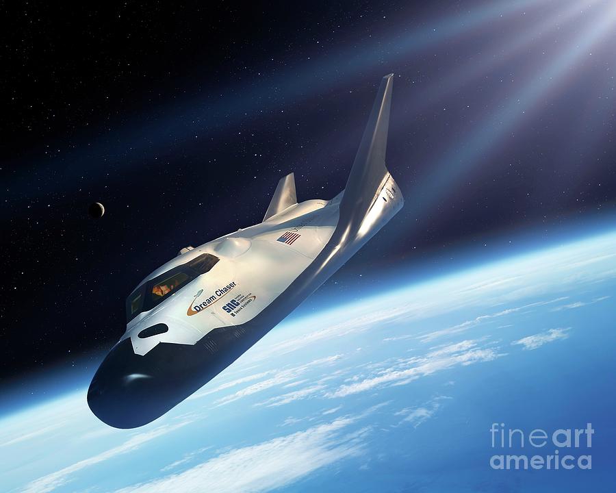 Dream Chaser Cargo System In Flight #1 Photograph by Detlev Van Ravenswaay/science Photo Library