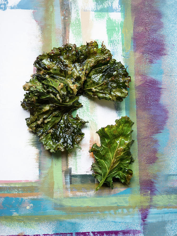 Dried Kale Leaves #1 Photograph by Miriam Rapado