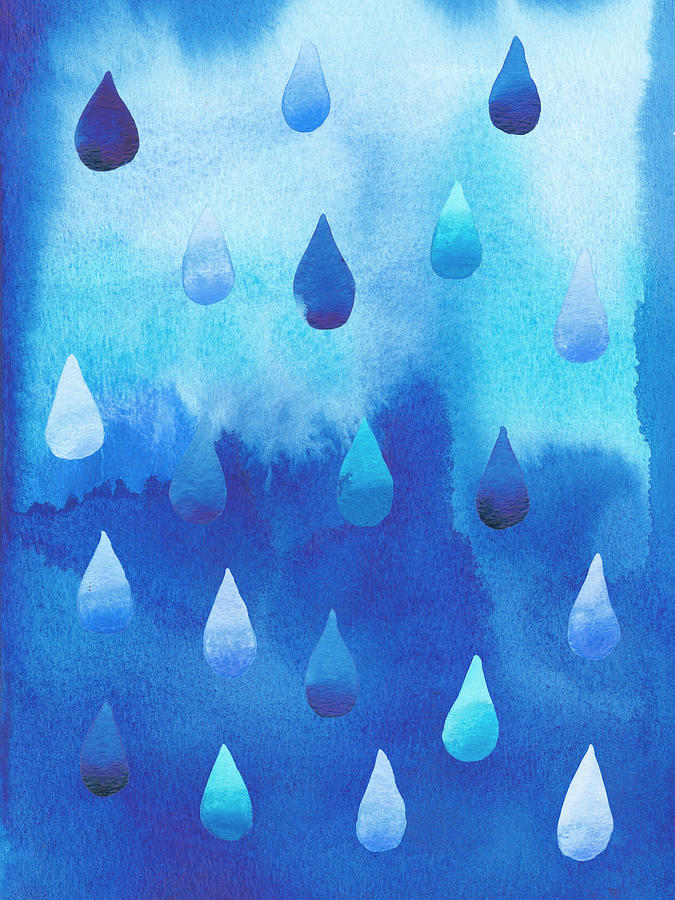 Abstract Painting - Drip Drop I #1 by Alicia Ludwig