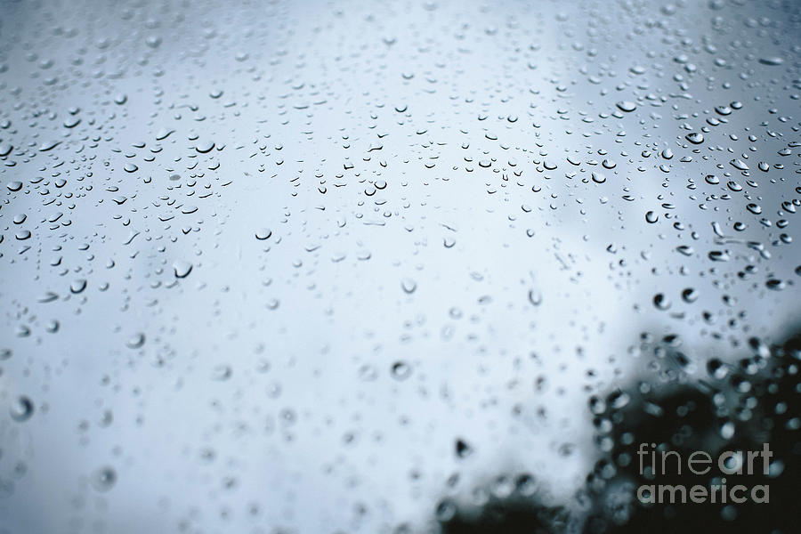 Drops of rain on an autumn day on a glass. #1 Photograph by Joaquin Corbalan