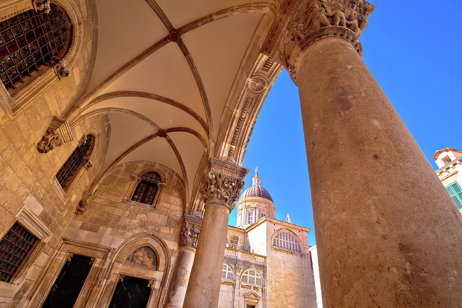 Dubrovnik street historic architecture and arches view #1 Photograph by Brch Photography