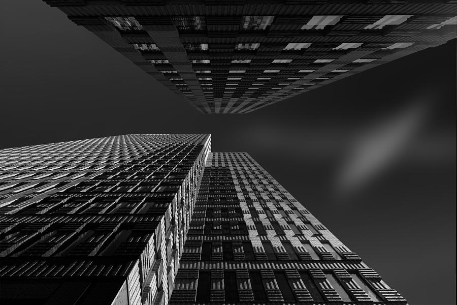 Architecture Photograph - Duo Tower #1 by Greetje Van Son