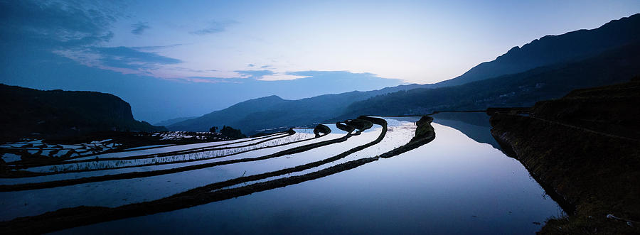 Duoyishu Rice Terraces At Dawn #1 Photograph by Panoramic Images
