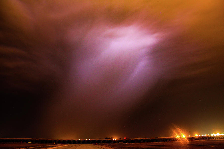 Dying Late Night Supercell 016 #1 Photograph by NebraskaSC