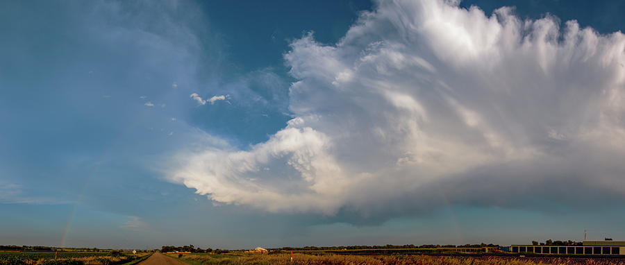 Dying Nebraska Thunderstorms at Sunset 012 #1 Photograph by NebraskaSC