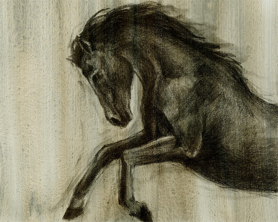 Horse Painting - Dynamic Stallion II #1 by Ethan Harper