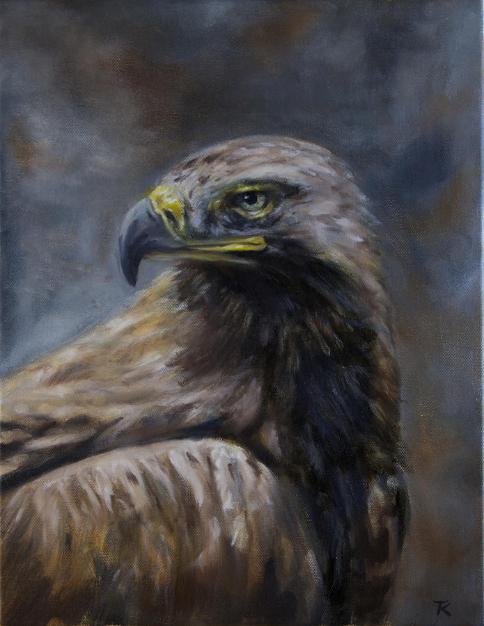 Nature Painting - Eagle #1 by Anton Kubalik