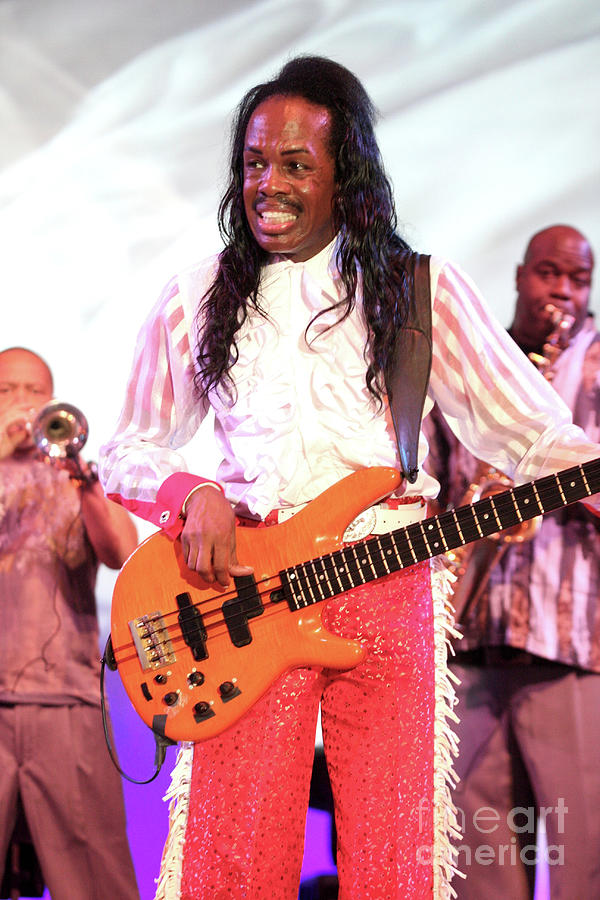 Musician Photograph - Verdine White  - Earth, Wind and Fire  #2 by Concert Photos