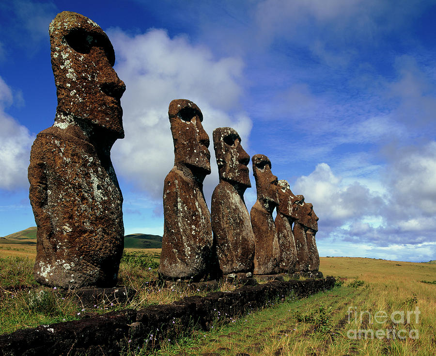 Easter Island Moai Statues Photograph by John Mead/science Photo