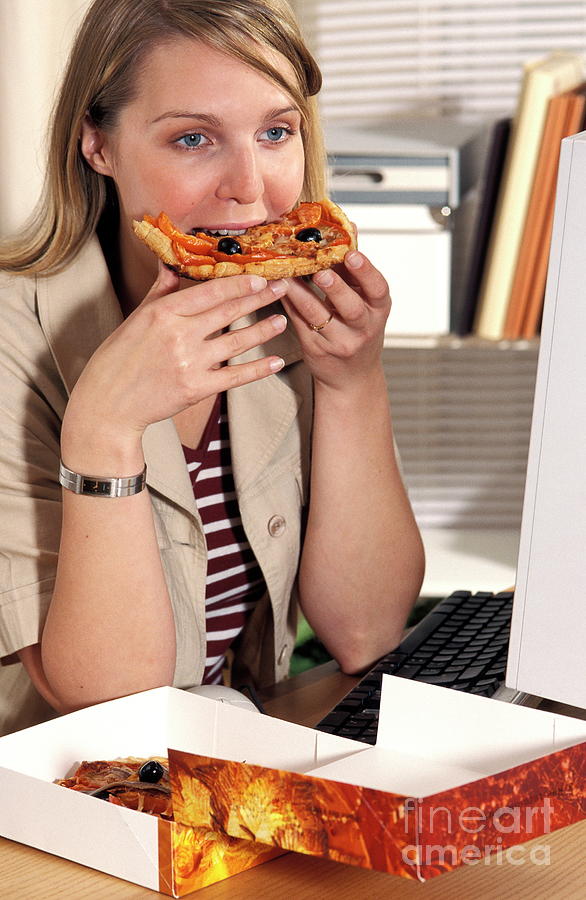 Eating Pizza #1 Photograph by Lea Paterson/science Photo Library