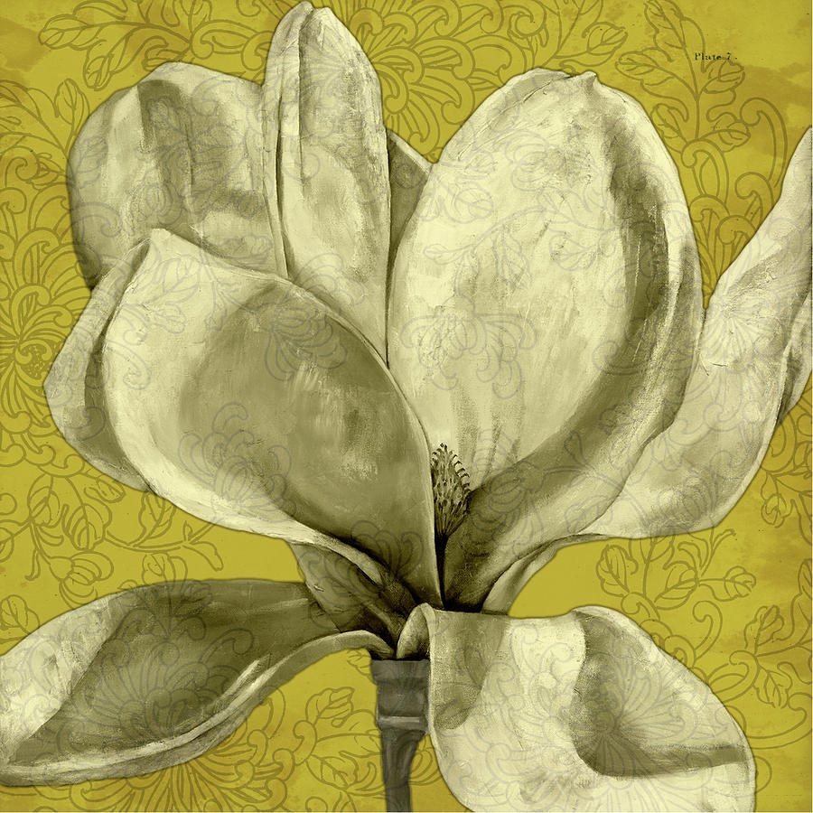 Magnolia Movie Painting - Ecru Magnolia I #1 by Jennifer Goldberger