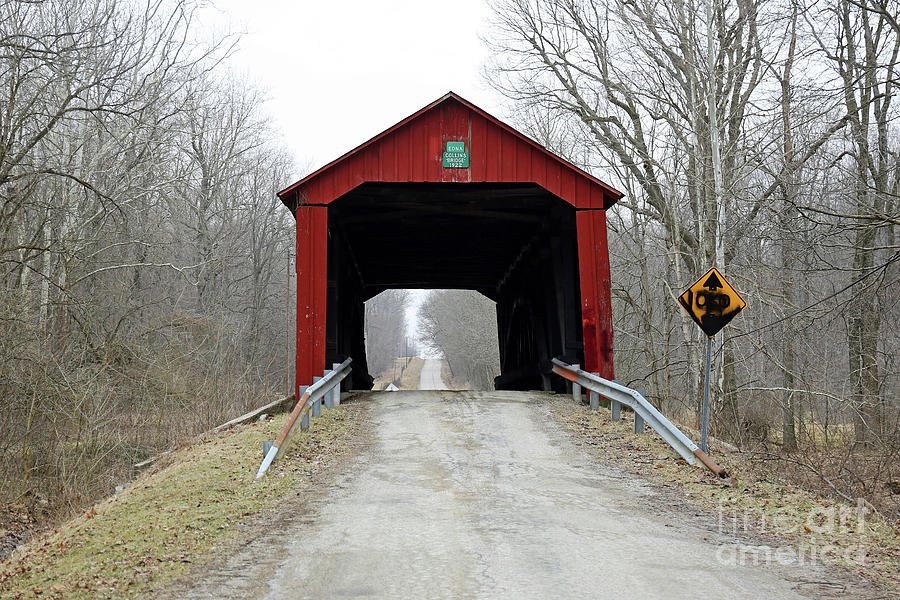 Edna Collins Covered Bridge, Indiana Photograph by Steve Gass - Pixels