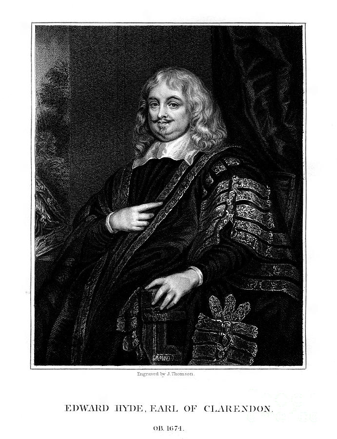 Edward Hyde, 1st Earl Of Clarendon #1 Drawing by Print Collector