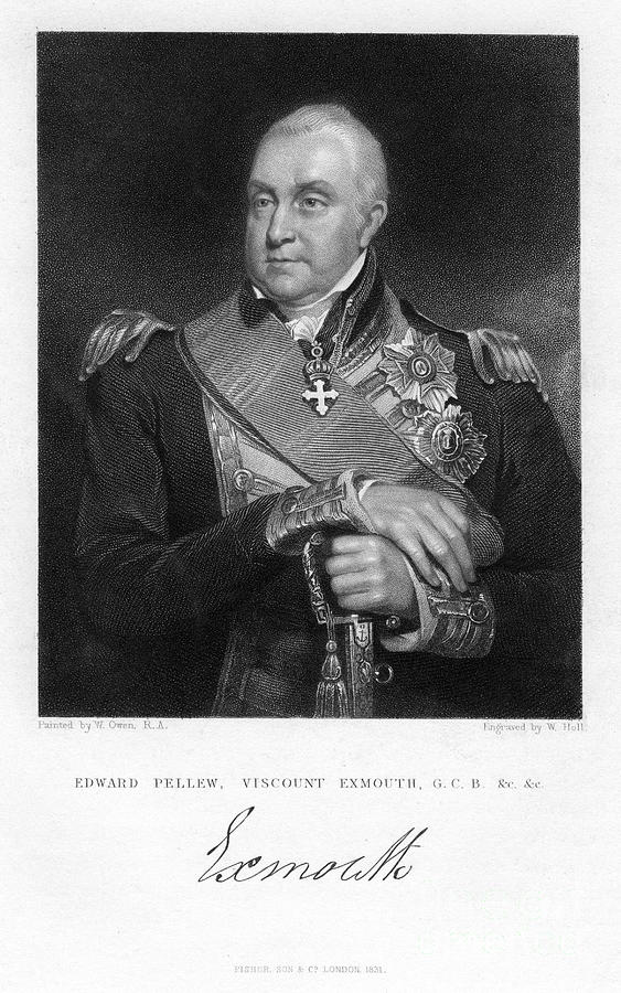 Edward Pellew, 1st Viscount Exmouth #1 Drawing by Print Collector