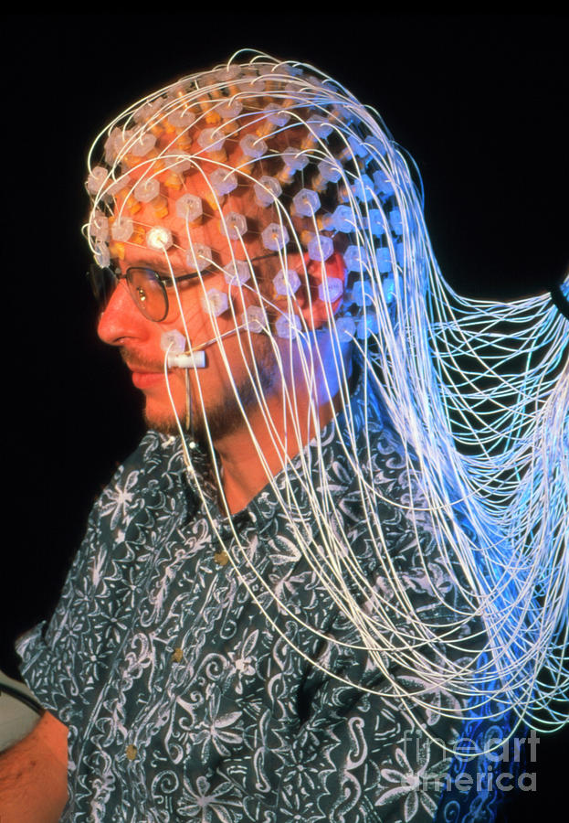 Eeg Test To Measure Mathematical Brain Activity #1 Photograph by Pascal Goetgheluck/science Photo Library