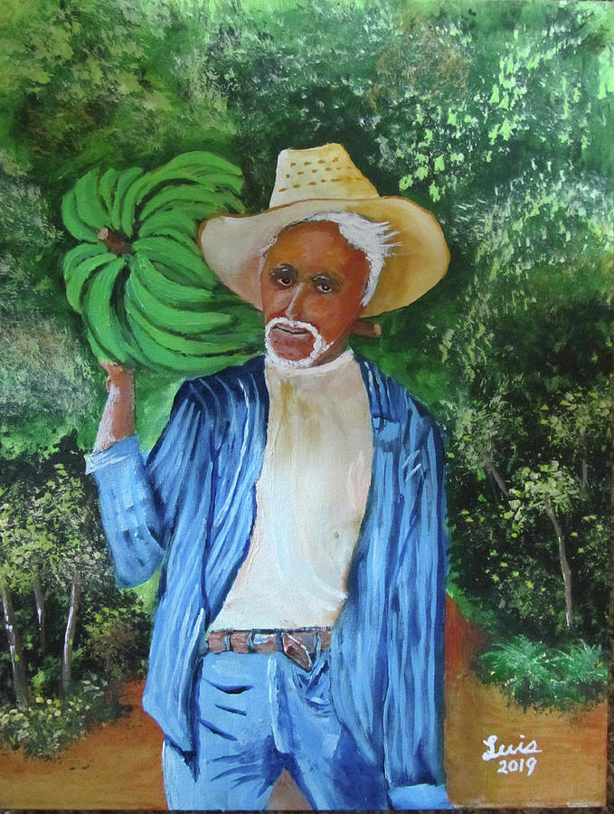 El  Campesino #2 Painting by Luis F Rodriguez