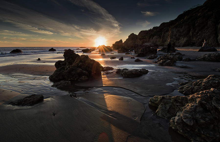 El Matador Beach Sunset #1 Photograph by Dean Ginther