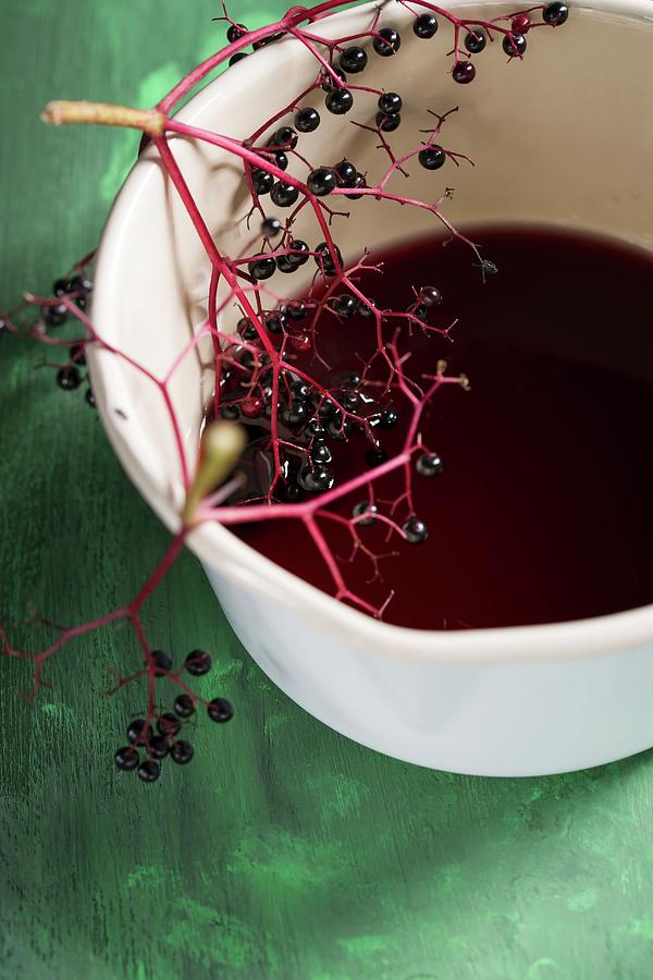 Elderberry Juice #1 Photograph by Mandy Reschke