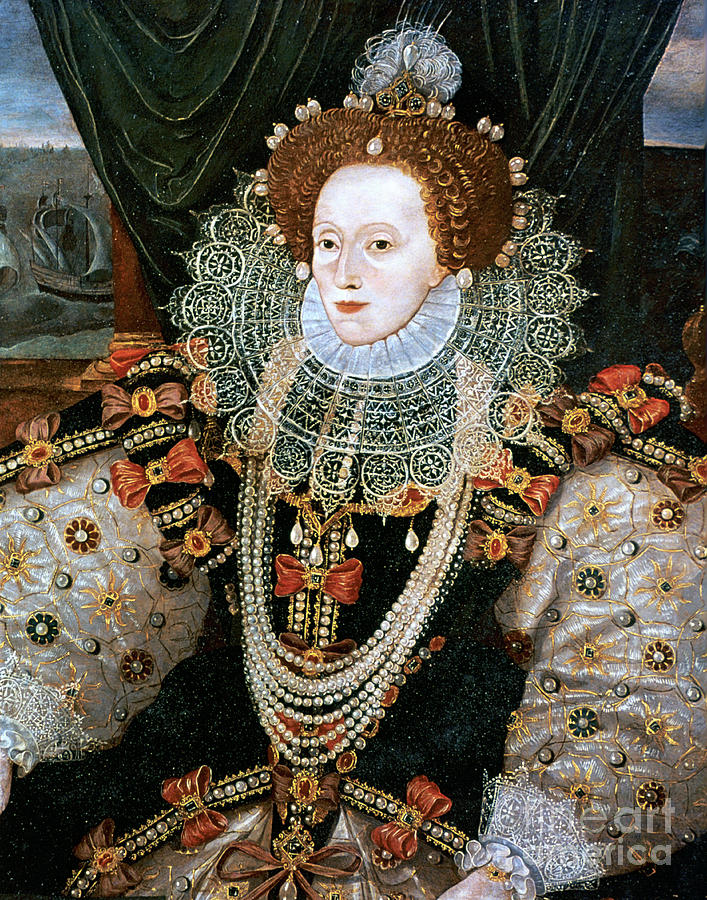 Elizabeth I, Queen Of England #1 Drawing by Print Collector