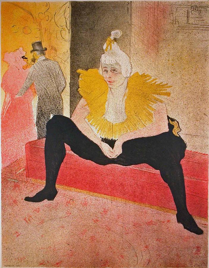 Elles.  Cha-u-kao, Chinese Clown, Seated - 1896 - Pc Painting