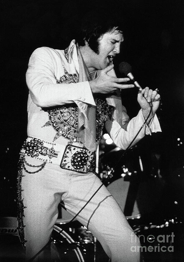 Elvis Presley In Concert #1 Photograph by Bettmann