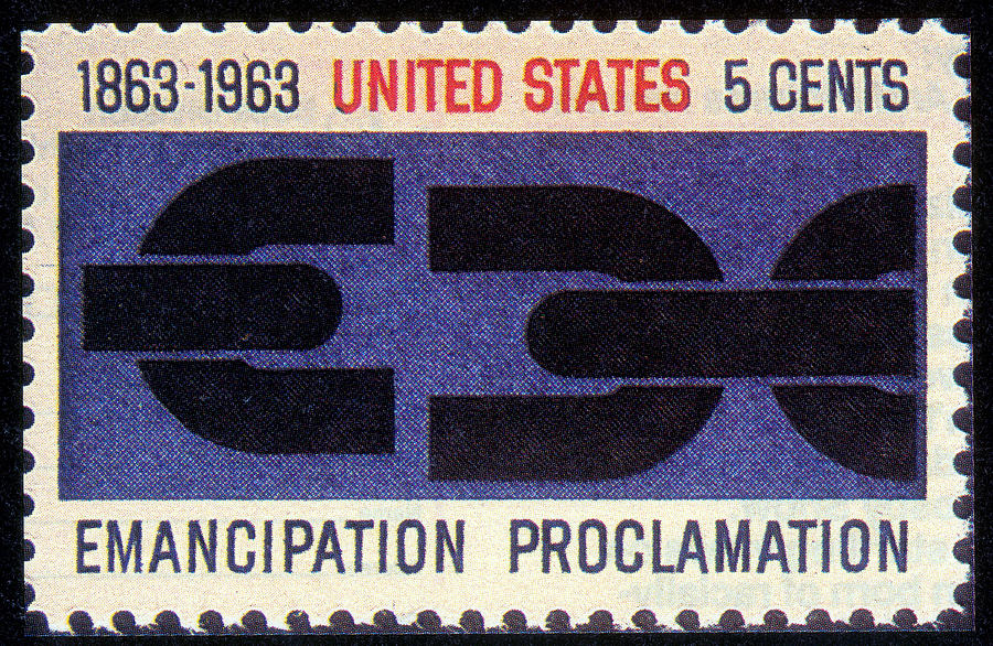 Emancipation Proclamation, Us Postage #1 Photograph by Science Source