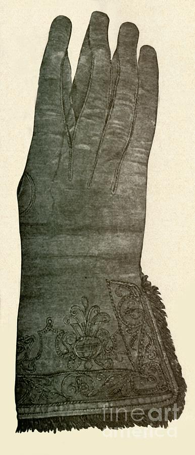 Embroidered Glove #1 Drawing by Print Collector