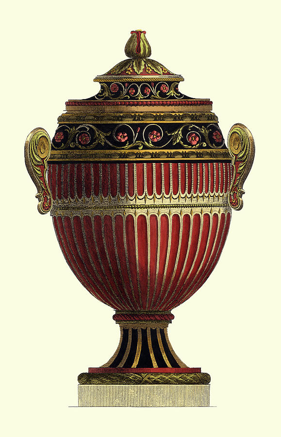 Urns Painting - Empire Urn I #1 by Vision Studio