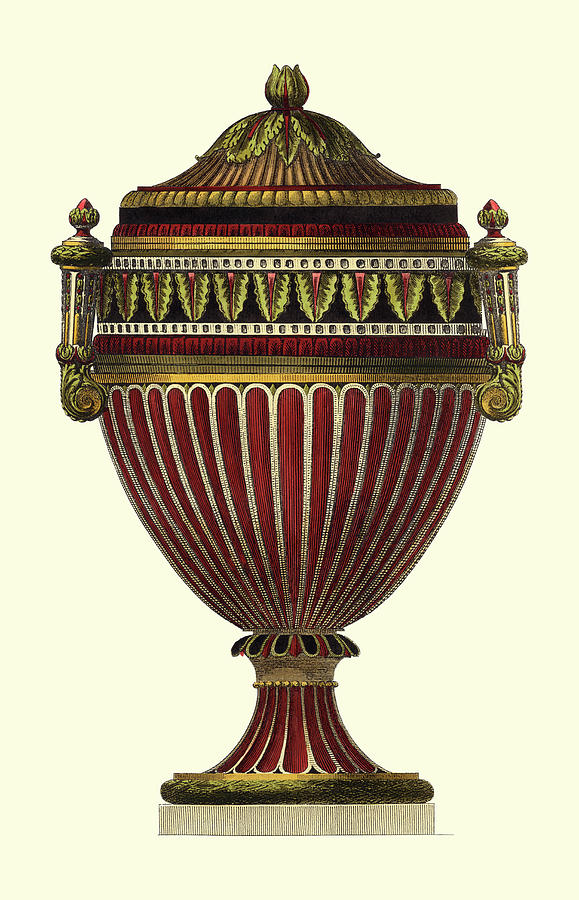 Urns Painting - Empire Urn II #1 by Vision Studio