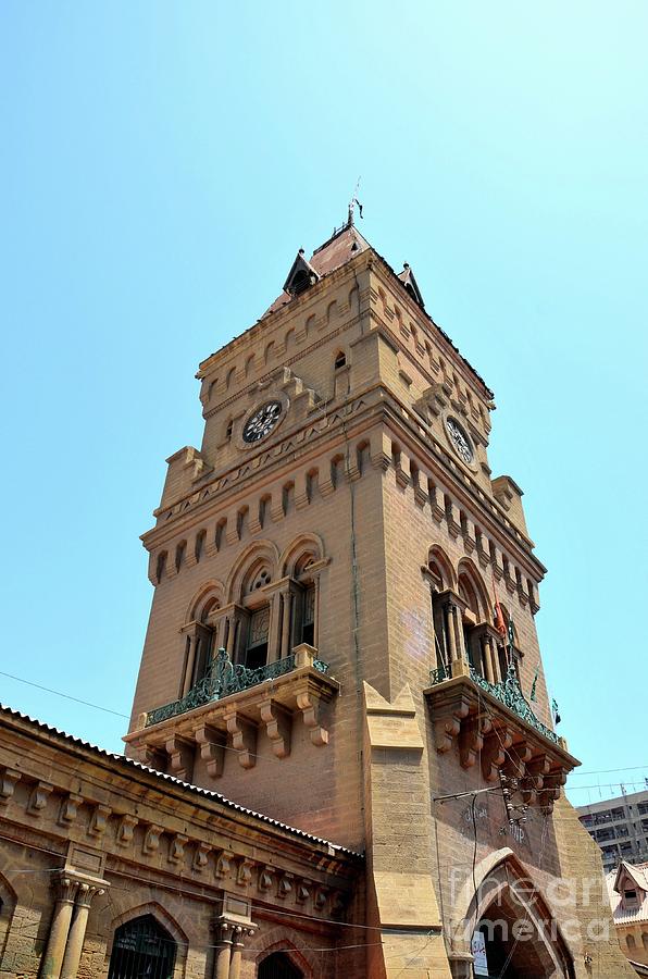 Empress Market clock tower in Saddar Karachi Pakistan #2 Photograph by Imran Ahmed