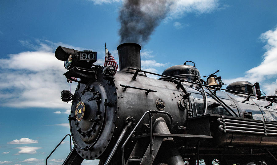 Strasburg Railroad Steam Engine #90 Vintage Train Locomotive Pennsylvania  Water Bottle