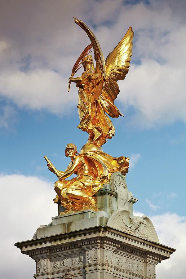 England, Great Britain, British Isles, London, City Of Westminster, Buckingham Palace, The Victoria Memorial Outside Buckingham Palace #1 Digital Art by Richard Taylor