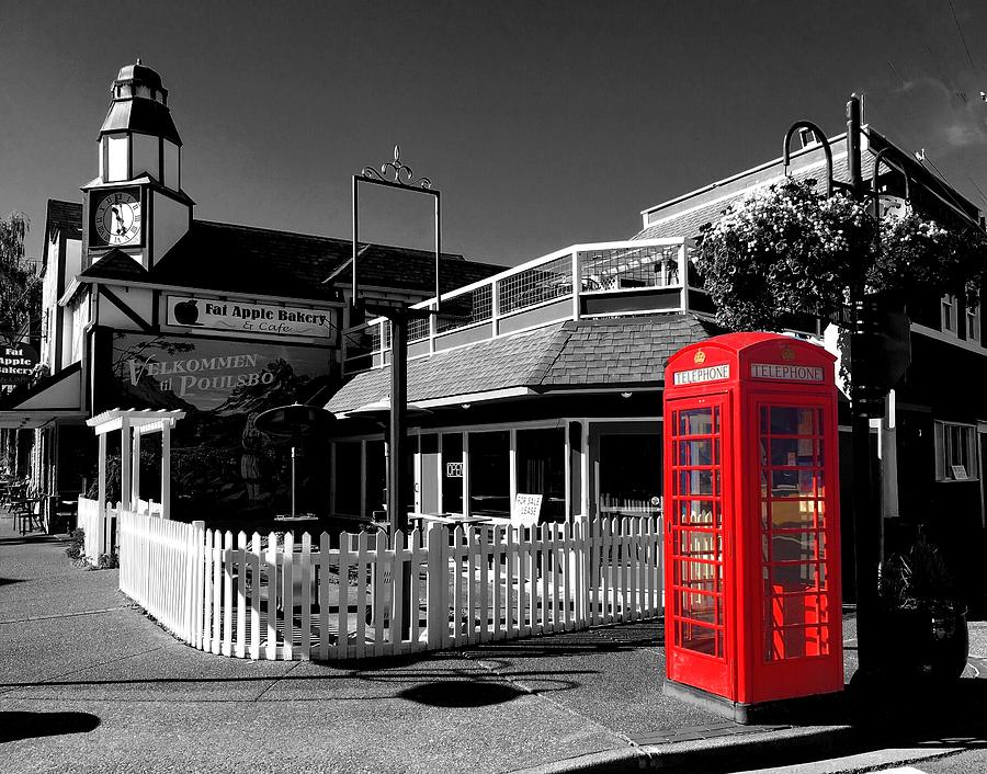 Old English Phone Booth Photograph by Jerry Abbott