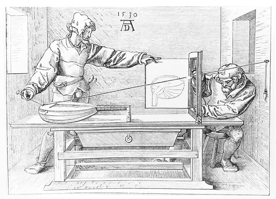 Engraving Of Durer Measuring Perspective For Art #1 Photograph by Science Photo Library