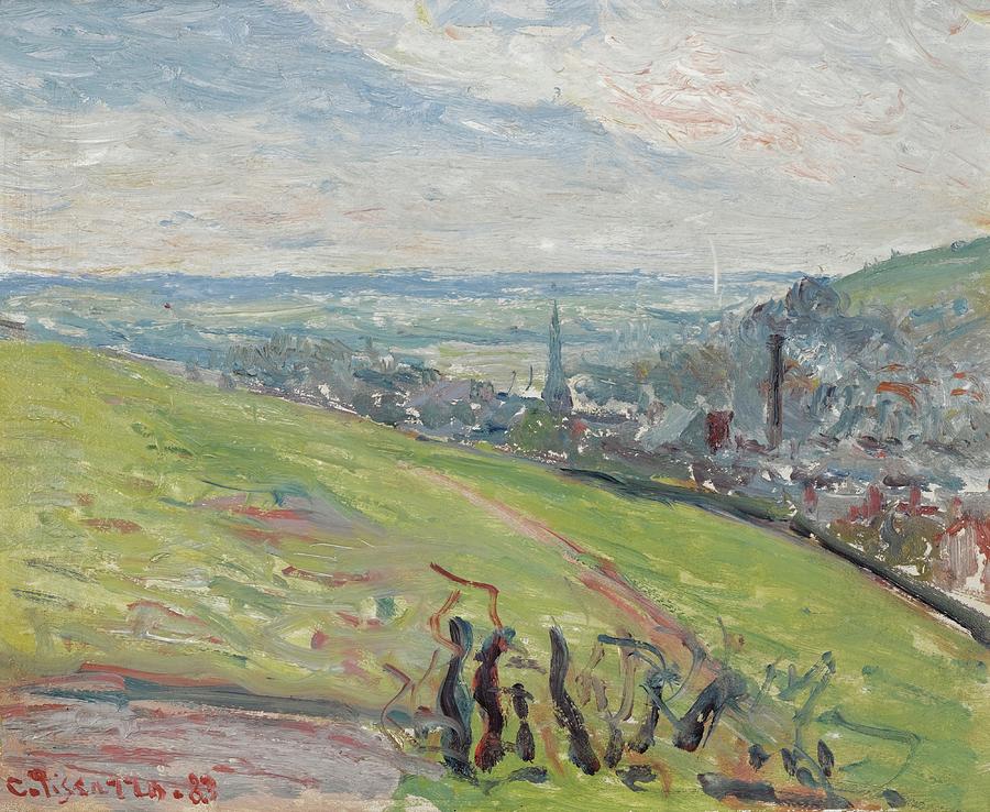 Environs De Rouen Painting by Camille Pissarro Environs De Rouen Painting by Camille Pissarro