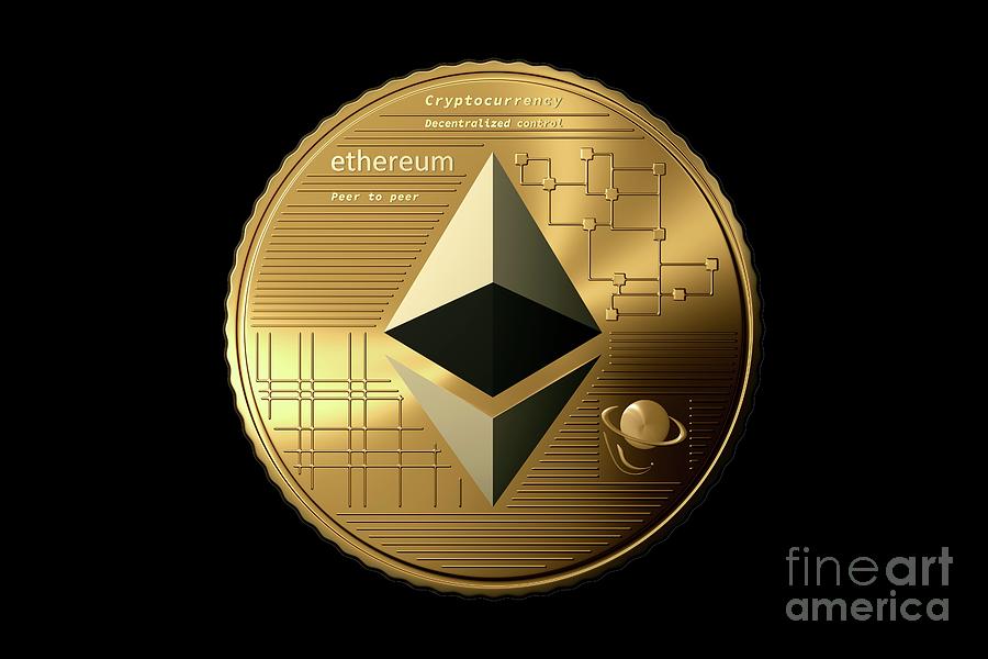 Ethereum Cryptocurrency #1 Photograph by Patrick Landmann/science Photo Library